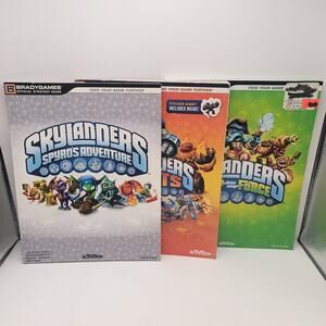 Brady Games Lot of 3 PS3 Guides Skylanders Spyros Adventure Giants Swap Force